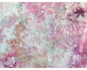 Hand dyed fabric in shades of pink, for quilting and crafting